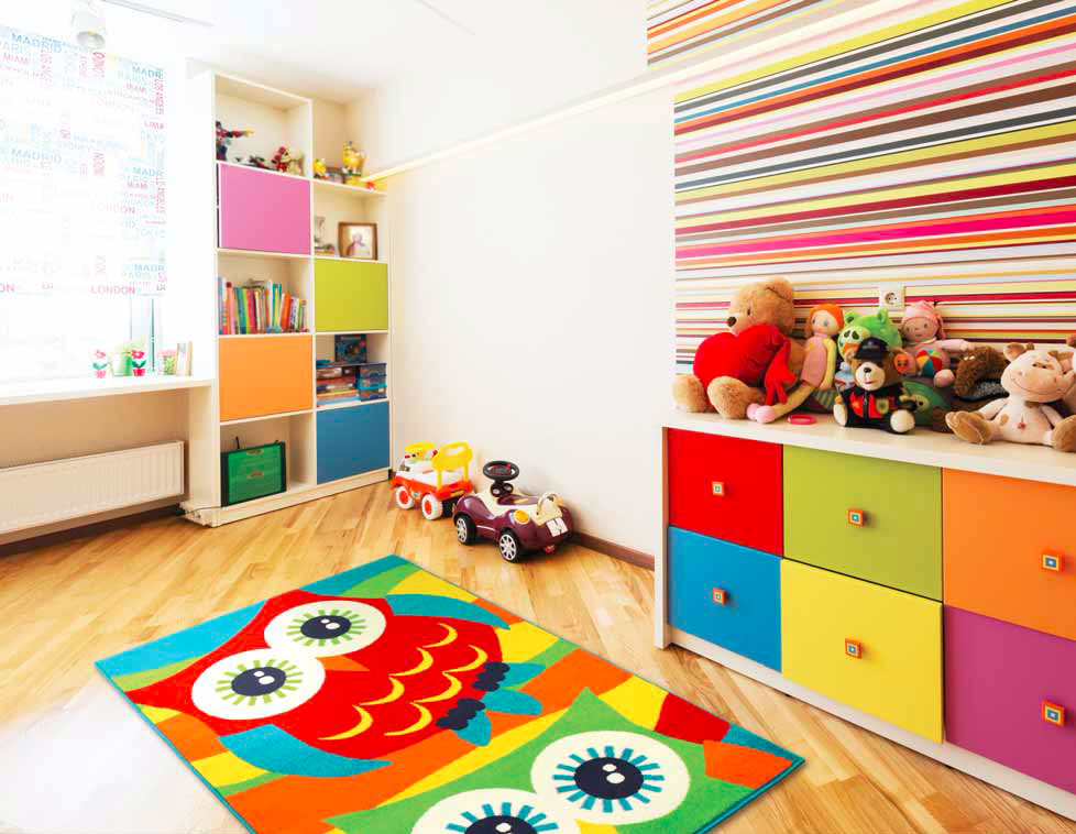 Dětský kusový koberec Play v místnosti